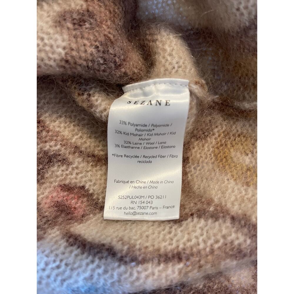Sezane Hedi Sweater in Ornamental Bronze Print Size M - Picture 12 of 12